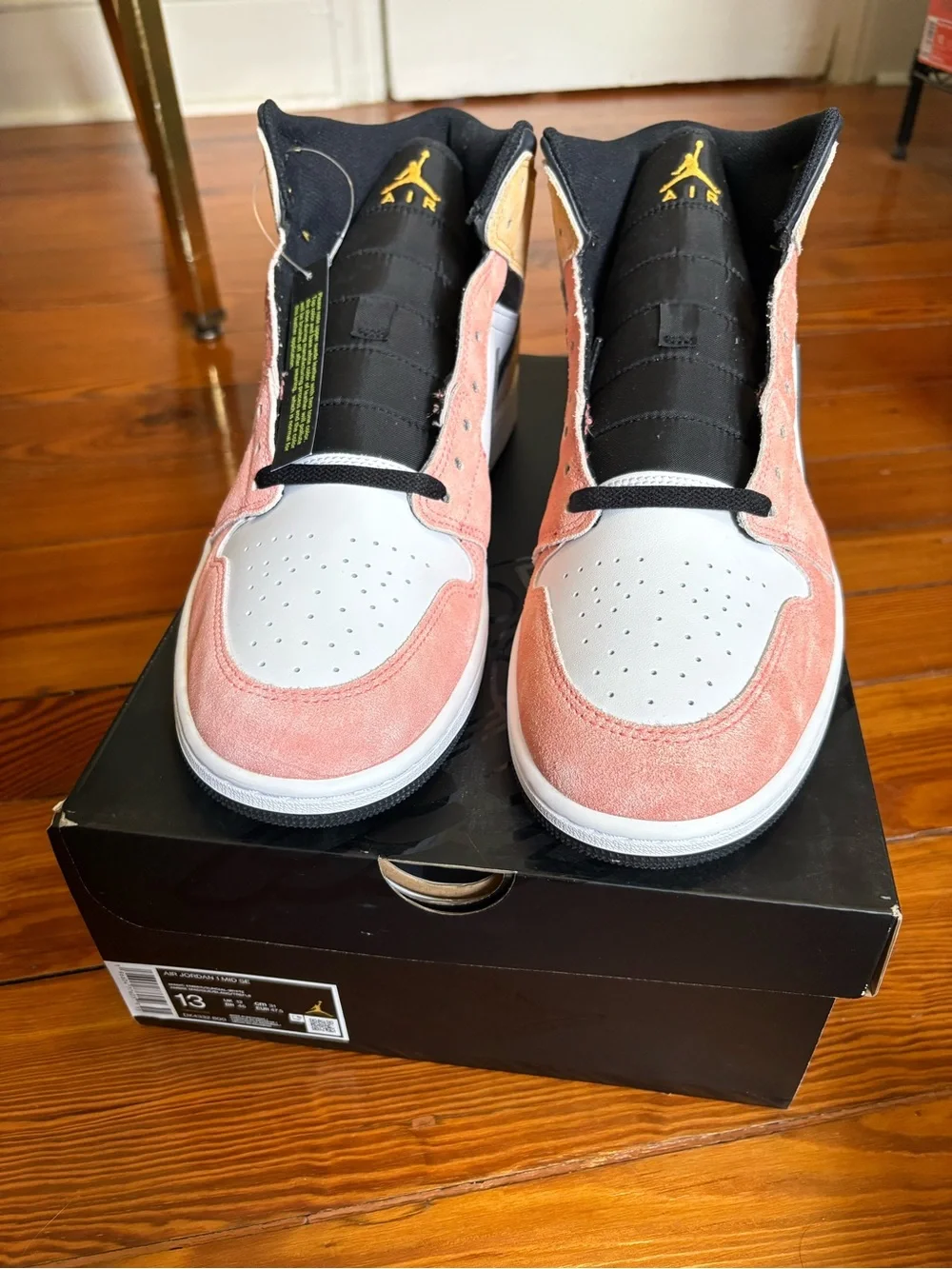 Nike Air Jordan 1 Pink, White & Black NWT